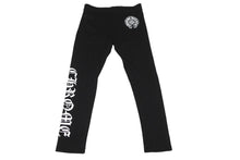 Load image into Gallery viewer, 新品未使用品 CHROME HEARTS クロムハーツ レギンス パンツ ホースシュー サイドロゴ  M ブラック ホワイト 中古 64607