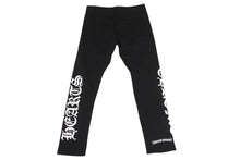 Load image into Gallery viewer, 新品未使用品 CHROME HEARTS クロムハーツ レギンス パンツ ホースシュー サイドロゴ  M ブラック ホワイト 中古 64607