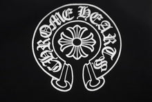 Load image into Gallery viewer, 新品未使用品 CHROME HEARTS クロムハーツ レギンス パンツ ホースシュー サイドロゴ  M ブラック ホワイト 中古 64607