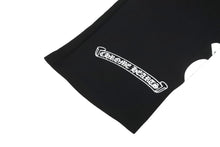 Load image into Gallery viewer, 新品未使用品 CHROME HEARTS クロムハーツ レギンス パンツ ホースシュー サイドロゴ  M ブラック ホワイト 中古 64607