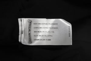 新品未使用品 CHROME HEARTS クロムハーツ レギンス パンツ ホースシュー サイドロゴ  M ブラック ホワイト 中古 64607