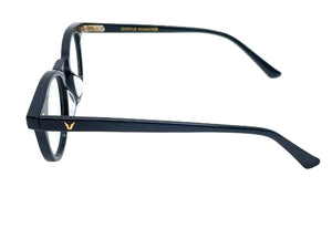 GENTLE MONSTER ジェントルモンスター Milan メガネ ブラック プラスチック ミラン オーバル アイウェア 眼鏡 美品 中古 64608