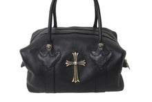Load image into Gallery viewer, 新品未使用 CHROME HEARTS クロムハーツ モニカ ハンドバッグ ラージクロス ブラック カーフ シルバー金具 2024年購入 中古 64609