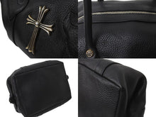 Load image into Gallery viewer, 新品未使用 CHROME HEARTS クロムハーツ モニカ ハンドバッグ ラージクロス ブラック カーフ シルバー金具 2024年購入 中古 64609