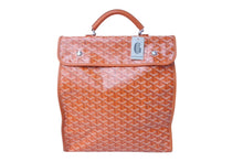 Load image into Gallery viewer, 新品未使用 GOYARD ゴヤール リュック デイパック サンレジェ バックバック PVC レザー オレンジ 中古 64617