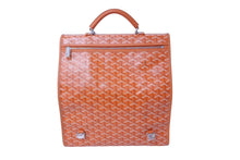 Load image into Gallery viewer, 新品未使用 GOYARD ゴヤール リュック デイパック サンレジェ バックバック PVC レザー オレンジ 中古 64617