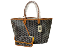 Load image into Gallery viewer, 新品未使用 GOYARD ゴヤール サンルイPM トートバッグ STLOUIPMLTY09CL09P PVCコーティングキャンバス ブラウン 中古 64621