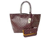 Load image into Gallery viewer, 新品未使用 GOYARD ゴヤール サンルイPM トートバッグ STLOUIPMLTY09CL09P PVCコーティングキャンバス ボルドー 中古 64622
