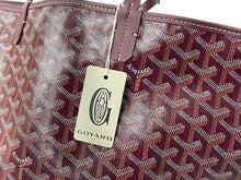 Load image into Gallery viewer, 新品未使用 GOYARD ゴヤール サンルイPM トートバッグ STLOUIPMLTY09CL09P PVCコーティングキャンバス ボルドー 中古 64622