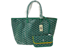 Load image into Gallery viewer, 新品未使用 GOYARD ゴヤール サンルイPM トートバッグ STLOUIPMLTY09CL09P PVCコーティングキャンバス グリーン 中古 64623