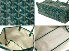 Load image into Gallery viewer, 新品未使用 GOYARD ゴヤール サンルイPM トートバッグ STLOUIPMLTY09CL09P PVCコーティングキャンバス グリーン 中古 64623