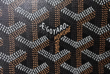Load image into Gallery viewer, 新品未使用 GOYARD ゴヤール プリュメ ショルダーバッグ ポーチウォレット ブラック PVC レザー シルバー金具 中古 64627
