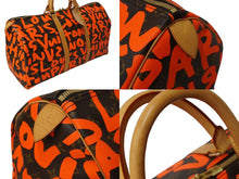 Load image into Gallery viewer, 極美品 LOUIS VUITTON ルイヴィトン モノグラム グラフィティ キーポル50 ボストン スプラウス オレンジ M93699 中古 64633