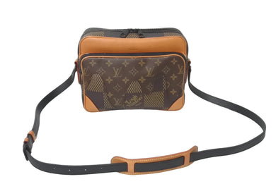 LOUIS VUITTON ルイヴィトン ナイルメッセンジャー PM ショルダーバッグ ダミエジャイアント NIGO N40359 ブラウン 美品 中古 64634