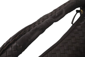 極美品 BOTTEGA VENETA ボッテガヴェネタ イントレチャート ホーボー ワンショルダーバッグ レザー ブラウン ゴールド金具 中古 64637
