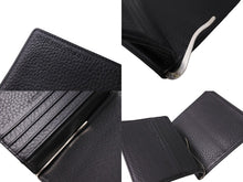 画像をギャラリービューアに読み込む, PORSCHE DESIGN ポルシェデザイン カードケース 名刺入れ 薄型 コンパクト エンボス加工 ブラック レザー シルバー金具 美品 中古 64645