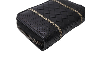 BottegaVeneta ボッテガヴェネタ コインケース ミニ財布 イントレチャート B00145234H ブラック 美品 中古 64647