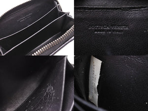BottegaVeneta ボッテガヴェネタ コインケース ミニ財布 イントレチャート B00145234H ブラック 美品 中古 64647