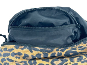 Supreme シュプリーム ショルダーバッグ 肩掛けバック レオパード ヒョウ柄 ファスナー 黒 美品 中古 64652 
