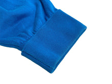 画像をギャラリービューアに読み込む, JOHN SMEDLEY ジョンスメドレー ニット セーター Vネック プルオーバー 長袖 薄手 無地 ブルー コットン M 良品 中古 64657