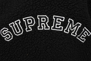 Supreme シュプリーム 17AW POLARTEC Deep Pile Crewneck スウェット トレーナー サイズL ブラック ポリエステル ボア 良品 中古 64670 