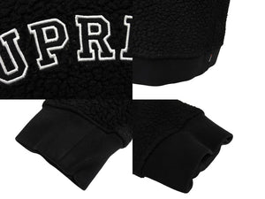 Supreme シュプリーム 17AW POLARTEC Deep Pile Crewneck スウェット トレーナー サイズL ブラック ポリエステル ボア 良品 中古 64670 