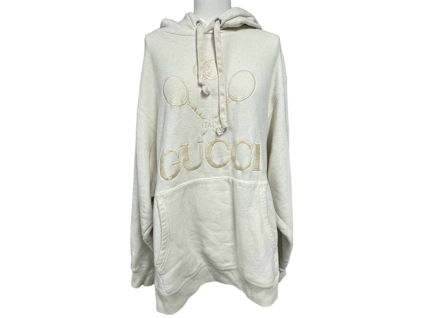GUCCI グッチ 20SS テニス ラケット パーカー アイボリー