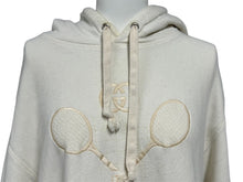 Load image into Gallery viewer, GUCCI グッチ 20SS テニス ラケット パーカー アイボリー コットン フーディー トップス 刺繍 560502 ロゴ サイズM 良品 中古 64676