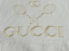 Load image into Gallery viewer, GUCCI グッチ 20SS テニス ラケット パーカー アイボリー コットン フーディー トップス 刺繍 560502 ロゴ サイズM 良品 中古 64676
