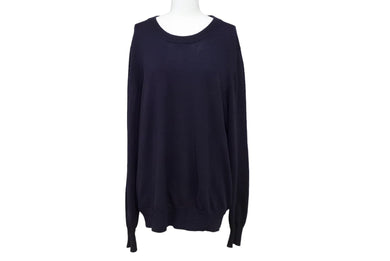 Maison Margiela メゾン マルジェラ セーター エルボーパッチニット S50HA0870 サイズ1 ネイビー 良品 中古 64677