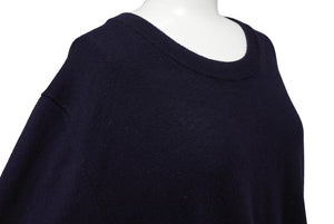 Maison Margiela メゾン マルジェラ セーター エルボーパッチニット S50HA0870 サイズ1 ネイビー 良品 中古 64677