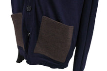 画像をギャラリービューアに読み込む, Maison Margiela メゾン マルジェラ ニット セーター カーディガン トップス サイズM ネイビー ブラウン 美品 中古 64679