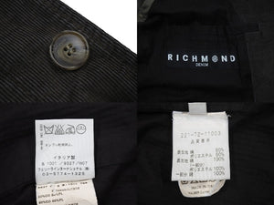 RICH MOND リッチモンド コーデュロイ ジャケット コットン ポリエステル サイズ48 カーキ 美品 中古 64682