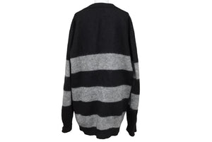 SAINT LAURENT PARIS サンローラン パリ ニットセーター 13年ボーダー モヘヤカーディガン ニット サイズXS 美品 中古 64683 