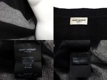 画像をギャラリービューアに読み込む, SAINT LAURENT PARIS サンローラン パリ ニットセーター 13年ボーダー モヘヤカーディガン ニット サイズXS 美品 中古 64683 