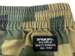 Supreme シュプリーム ハーフパンツ ショートパンツ ミリタリーツイルショート M 迷彩デジカモ柄 コットン グリーン 美品 中古 64685 