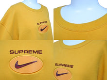 画像をギャラリービューアに読み込む, Supreme Nike シュプリーム ナイキ 長袖トレーナー 刺繍ロゴ トップス クールネック サイズL 20D11C1 オレンジ 良品 中古 64686 
