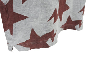 A BATHING APE アベイシングエイプ スタースター ポロシャツ コットングレー ワインレッド サイズL 美品 中古 64697 