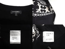 画像をギャラリービューアに読み込む, 極美品 CHANEL シャネル カシミヤ カーディガン ブラック ホワイト P63147K48819 ココマーク ロゴ トップス サイズ36 中古 64700