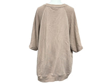 Load image into Gallery viewer, THEi ジアイ スマイリー ルーズフィット スウェット Tシャツ サイズXL ベージュ コットン ラグラン プリント 美品 中古 64704