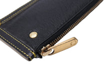 画像をギャラリービューアに読み込む, LOUIS VUITTON ルイヴィトン コインケース 小銭入れ キーリング付き スハリ ポシェットクレ M91824 ブラック ゴールド金具 中古 64716