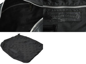 ChromeHearts クロムハーツ スモール ジムバッグ セメタリークロスパッチ ボストンバッグ CHチャーム ブラック 良品 中古 64717