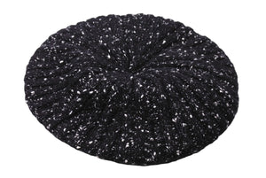 極美品 CHANEL シャネル ベレー帽 ビーニー ニットキャップ 帽子 CCココマーク P59772 コットン ブラック サイズM 中古 64718