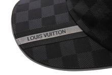 Load image into Gallery viewer, LOUIS VUITTON ルイヴィトン ダミエ ナイロン キャップ M72509 ブラック 黒 ロゴ 帽子 小物 フリーサイズ 中古 64720