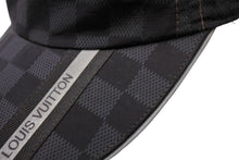 Load image into Gallery viewer, LOUIS VUITTON ルイヴィトン ダミエ ナイロン キャップ M72509 ブラック 黒 ロゴ 帽子 小物 フリーサイズ 中古 64720