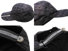 Load image into Gallery viewer, LOUIS VUITTON ルイヴィトン ダミエ ナイロン キャップ M72509 ブラック 黒 ロゴ 帽子 小物 フリーサイズ 中古 64720
