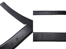 画像をギャラリービューアに読み込む, TOM FORD トムフォード Tロゴバックル レザーベルト TB154C004AM ブラック シルバー金具 全長105cm 美品 中古 64721