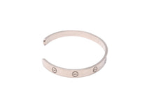 Load image into Gallery viewer, CARTIER カルティエ ラブブレス オープン バングル シルバー 750ホワイトゴールド B6032517 ジュエリー 28g サイズ19 美品 中古 64726