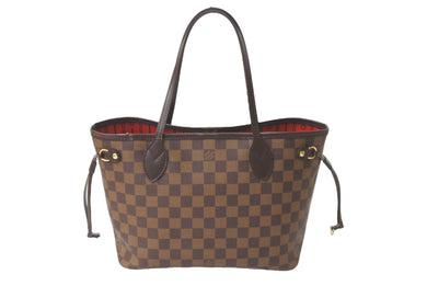 極美品 LOUIS VUITTON ルイヴィトン ネヴァーフルPM トートバッグ N51109 ブラウン ゴールド金具 中古 64728
