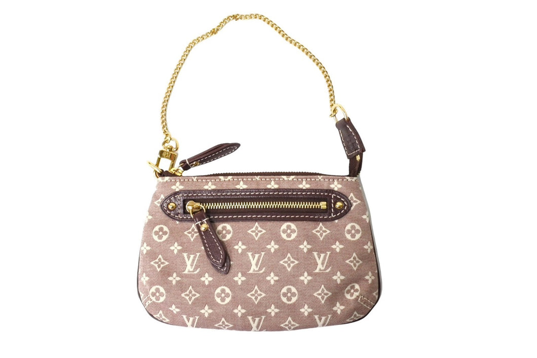 LOUIS VUITTON ルイ ヴィトン ミニ ポシェット アクセソワール ハンドバッグ M62999 モノグラムイディール セピア 美品 中古 64731